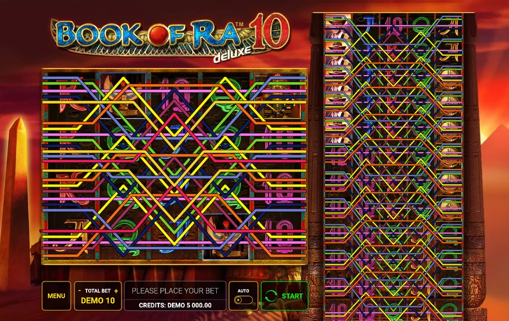 Book of Ra Deluxe 10 paylines