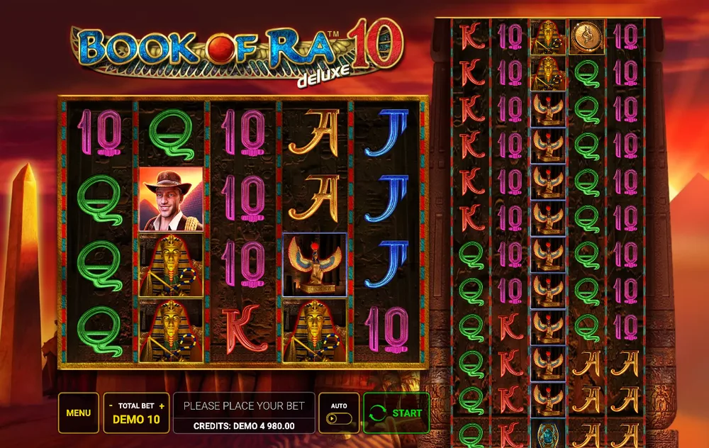 Book of Ra Deluxe 10 reels